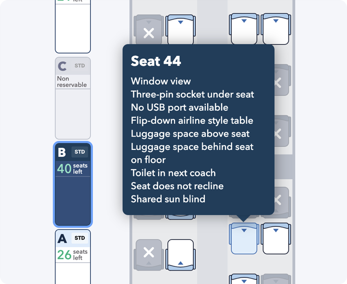 Seat amenities
